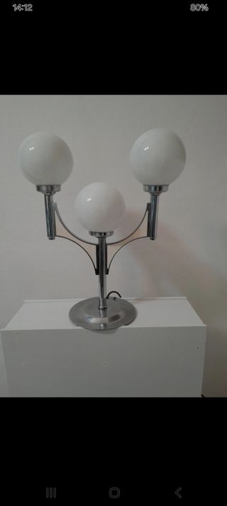 Lampada vintage 3 luci metallo