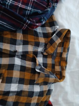 Lote 4 Camisas Cuadros - Rojo, Azul, etc