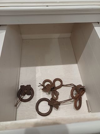 Mueble escalera blanco madera - 3 alturas