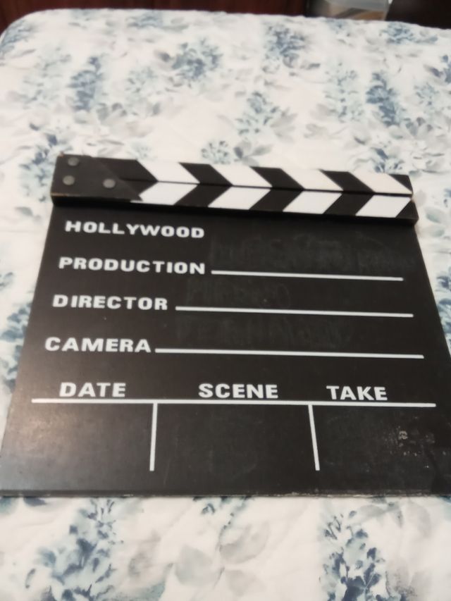 Claqueta de cine vintage