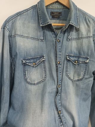 Camisa vaquera Zara Man - Talla 21