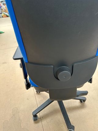 Silla escritorio azul - Tela usada