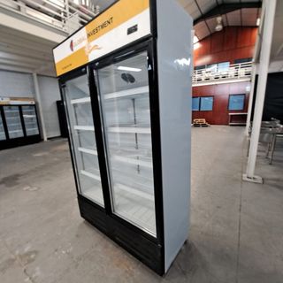 nevera de bebidas 2 puertas