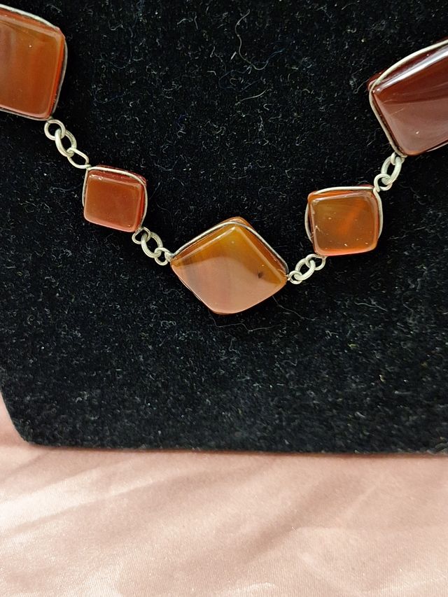 Collana Agata Corniola vintage
