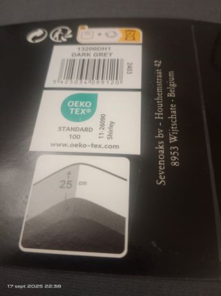 Sabana bajera ajustable gris 90x190 cm - algodón