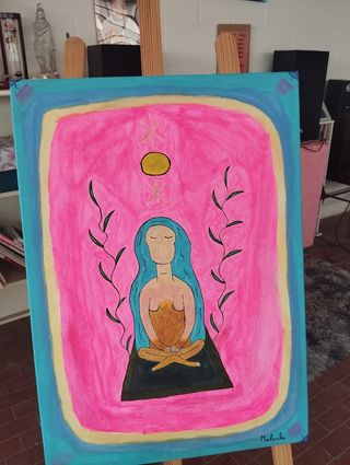 Dipinto acrilico - Meditazione