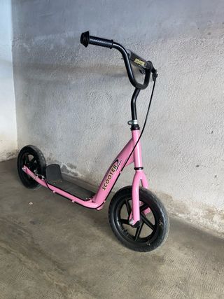 Patinete scooter niños HOMCOM 12" Rosa