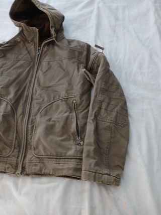 Chaqueta militar juvenil marrón militar