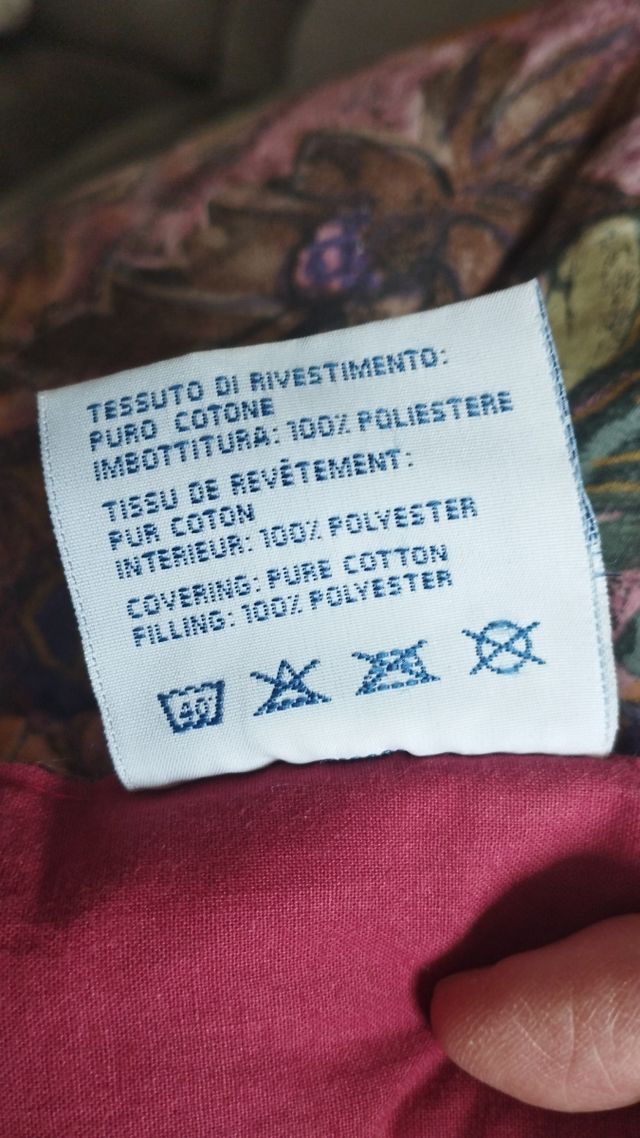 Trapunta Matrimoniale - Rossa e Viola