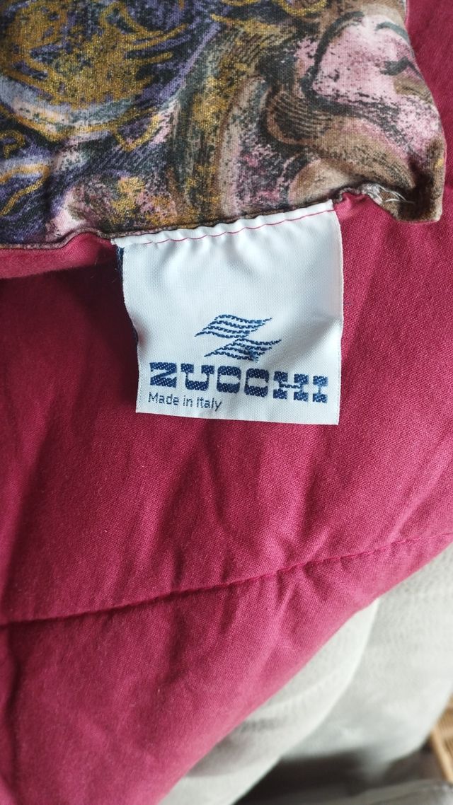 Trapunta Matrimoniale - Rossa e Viola