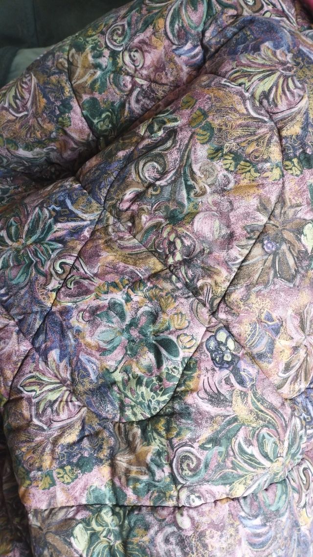 Trapunta Matrimoniale - Rossa e Viola