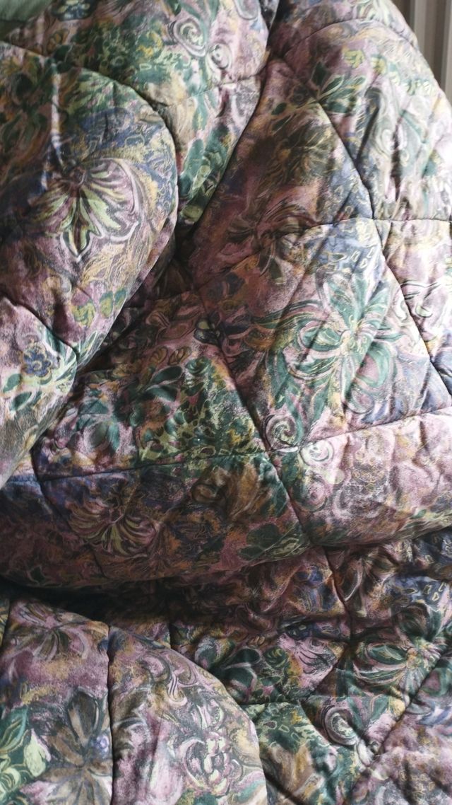 Trapunta Matrimoniale - Rossa e Viola