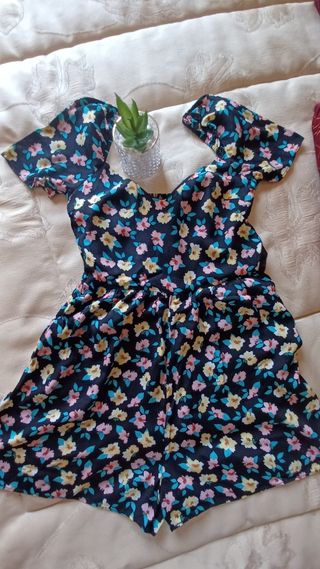 Mono corto flores - EUR XS