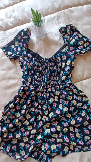 Mono corto flores - EUR XS