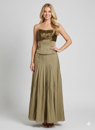 LIQUIDACION! Conjunto alta costura seda talla 44