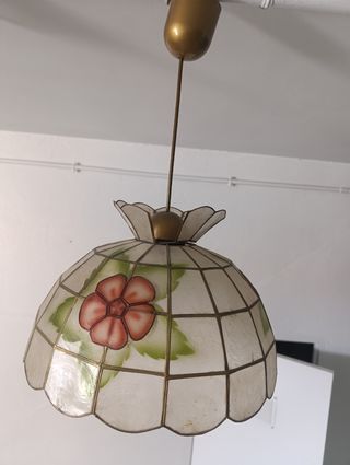 Lampara vintage nacarada