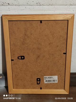 Cornice Legno Marrone-Oro