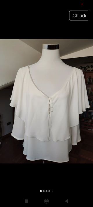 Blusa Zara bianca tg.S