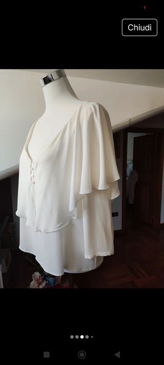 Blusa Zara bianca tg.S