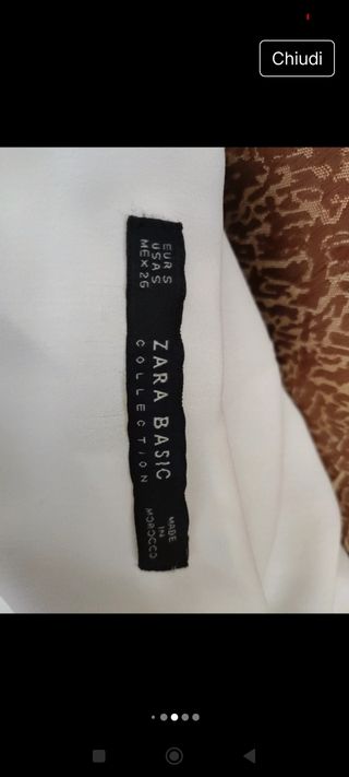 Blusa Zara bianca tg.S