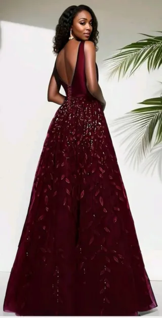 Vestido ceremonia rojo