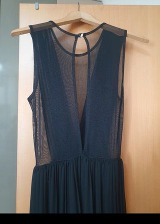 Vestido negro fiesta largo
