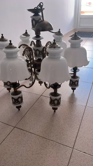 Lampara antigua 6 luces