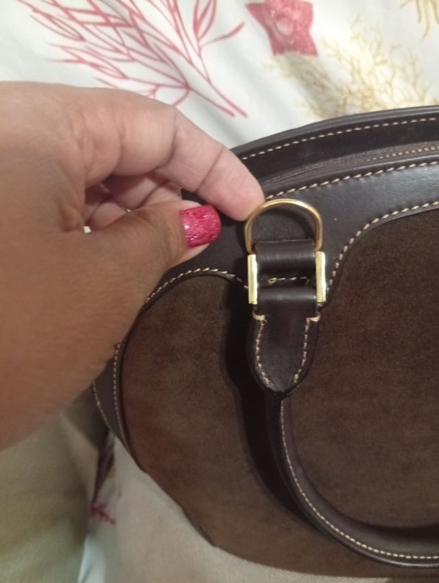 Borsa BUTI in suede marrone