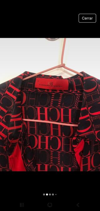 Vestido Carolina Herrera - Rojo y Negro