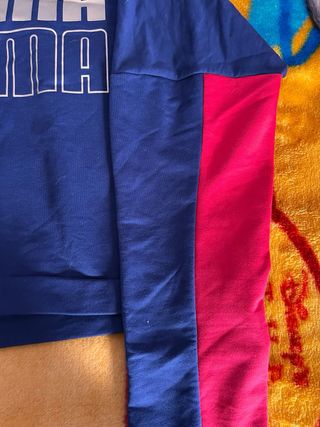 Sudadera Puma mujer azul-rojo