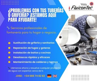 Fontanero: Reparaciones,reformas,averias