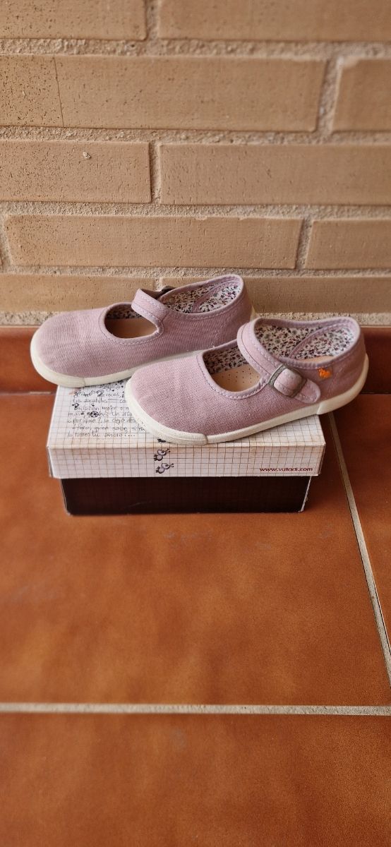 Zapatillas lona niña rosa - 27/28