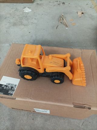 Excavadora y camión de juguete