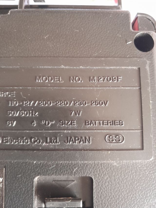 Radiocasete Sanyo vintage