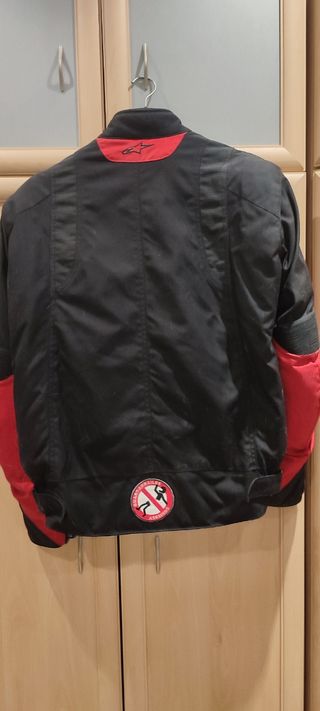 Chaqueta moto Alpinestars negra-roja
