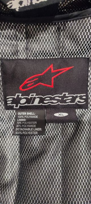 Chaqueta moto Alpinestars negra-roja