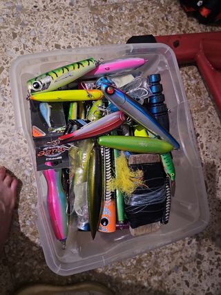 Señuelos popping spinning