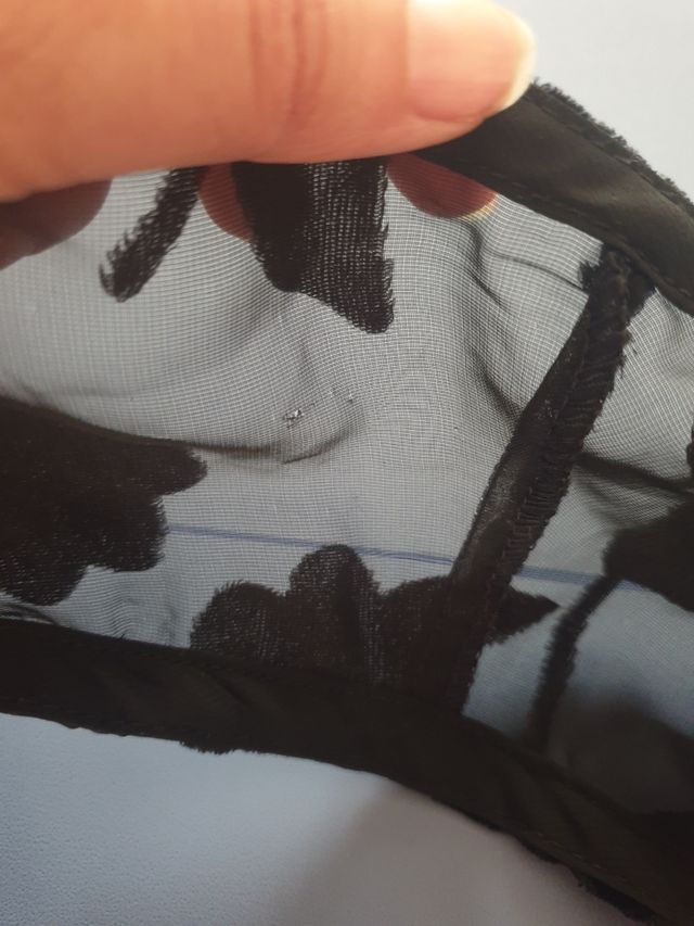 Gilet nero vintage trasparente