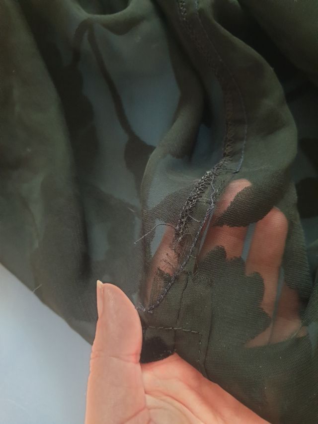 Gilet nero vintage trasparente