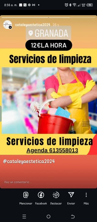 Servicios limpieza Granada