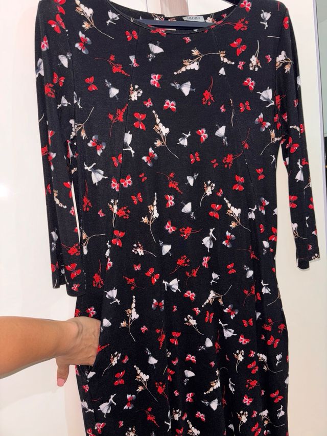 Vestito Liu Jo nero fiori