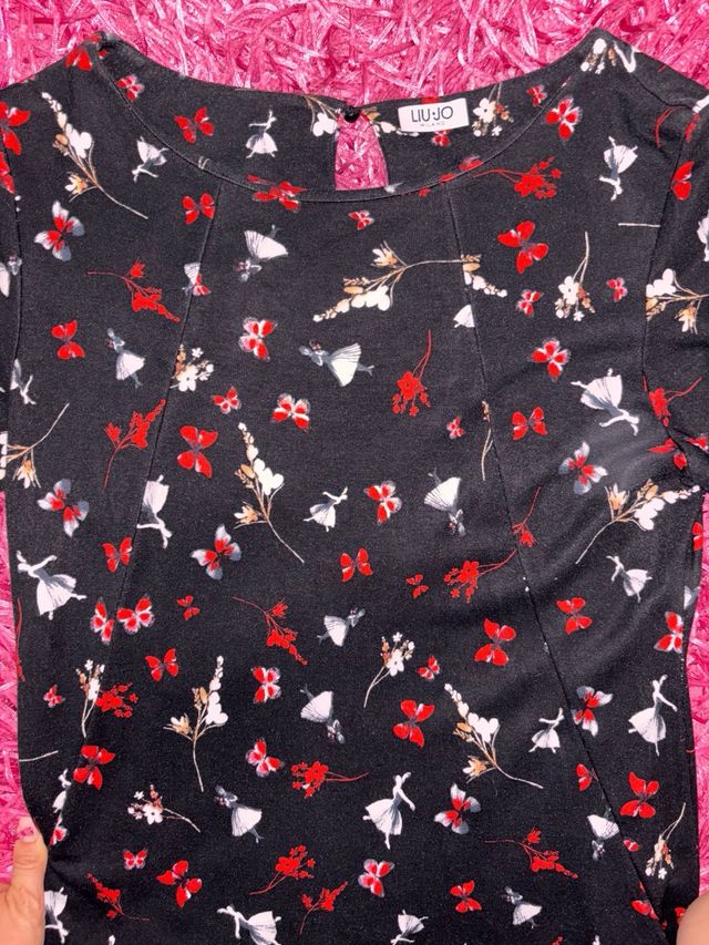 Vestito Liu Jo nero fiori