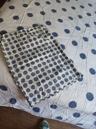 Funda nórdica 160cm - Azul y blanca