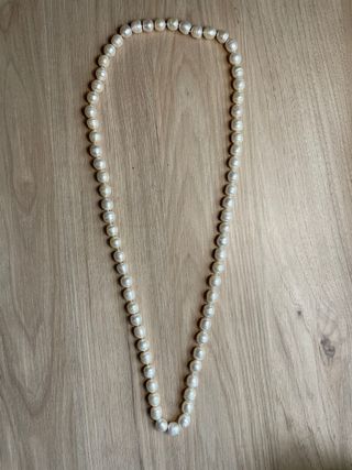 Collar perlas blanco