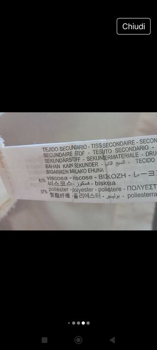 Camicia Zara bianca taglia M