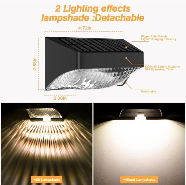 Lámpara solar de jardín para exteriores