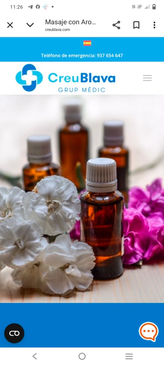 Masaje con Aromaterapia, Anti-Stress, Reflexología