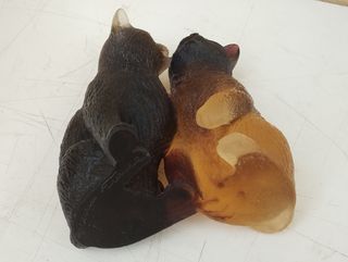 Gatti gattini fanno effusioni in vetro Daum France