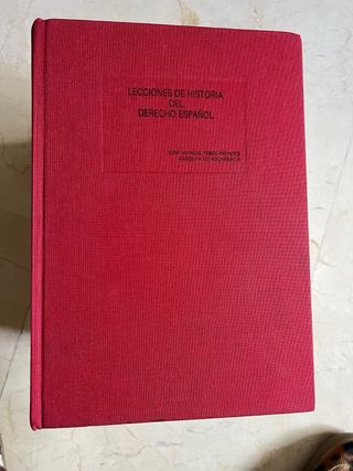 Libro de historia del derecho español