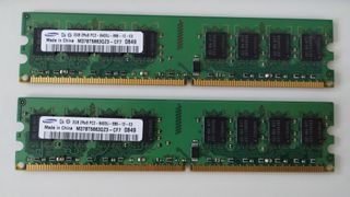Memoria RAM Samsung 2x2GB PC2 6400U